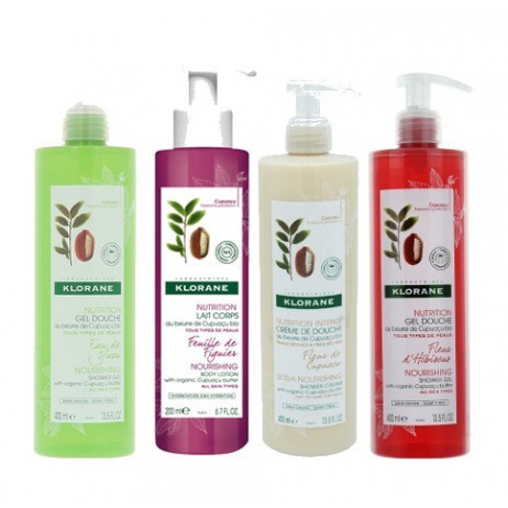 KLORANE Gel ou Crème douche au beurre de Cupuaçu Bio 400ml