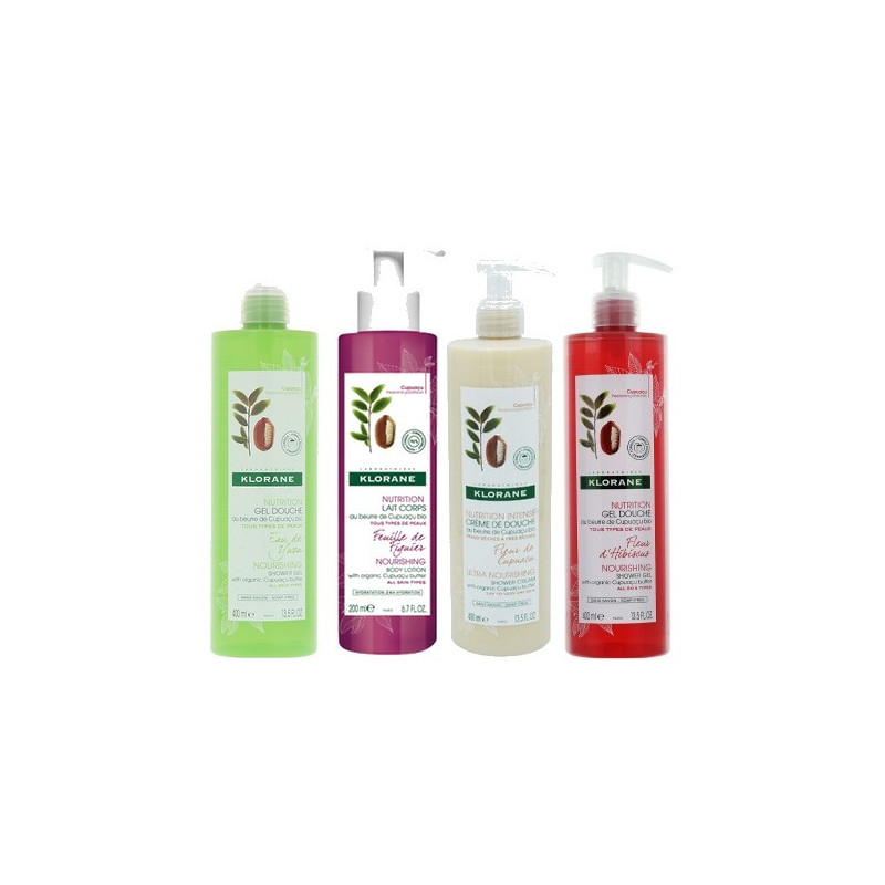 KLORANE Gel ou Crème douche au beurre de Cupuaçu Bio 400ml