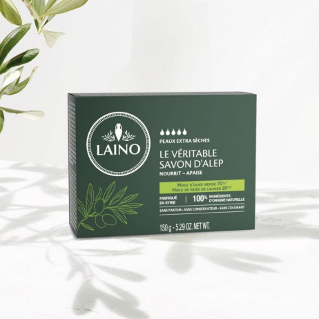 LAINO Le véritable Savon d'Alep 150g