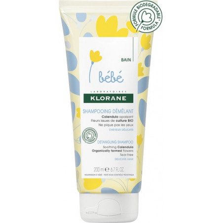 KLORANE Bébé shampooing démêlant 200ml