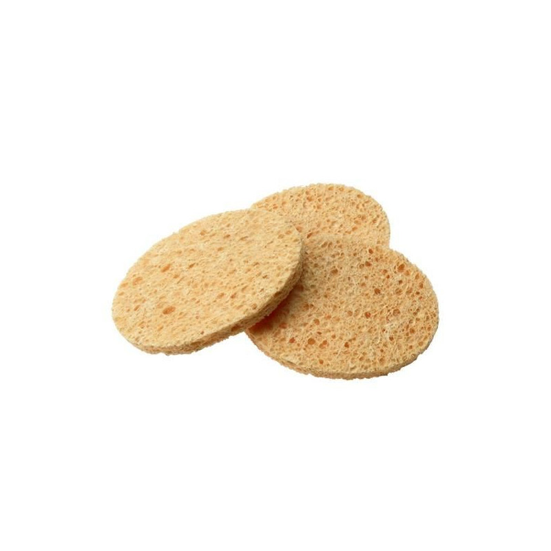 MANUPHARM Eponges à démaquiller végétale x3