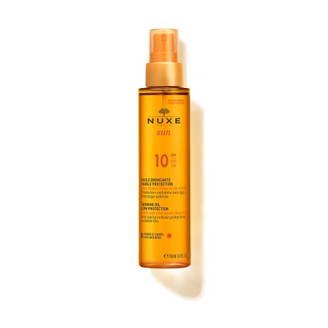 NUXE huile bronzante visage et corps SPF10 150ml