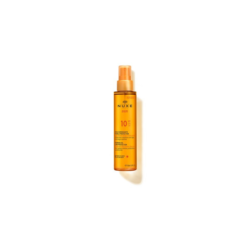NUXE huile bronzante visage et corps SPF10 150ml