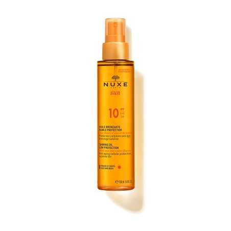 NUXE huile bronzante visage et corps SPF10 150ml