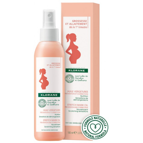 KLORANE Grossesse et allaitement Huile vergetures 100ml