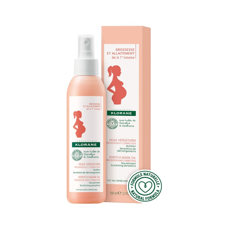 KLORANE Grossesse et allaitement Huile vergetures 100ml