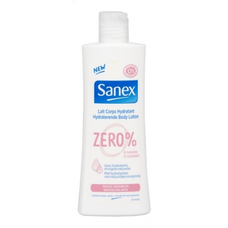 SANEX ZERO% lait corps hydratant peaux sensibles 250ml