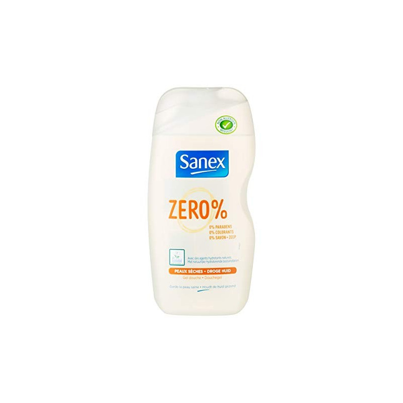 SANEX ZERO% gel douche peaux sèches 500ml