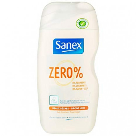 SANEX ZERO% gel douche peaux sèches 500ml