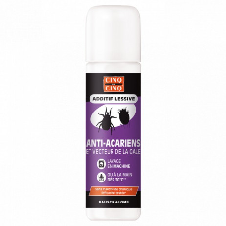 CINQ SUR CINQ Additif lessive anti acariens et vecteur de la gale 250ml