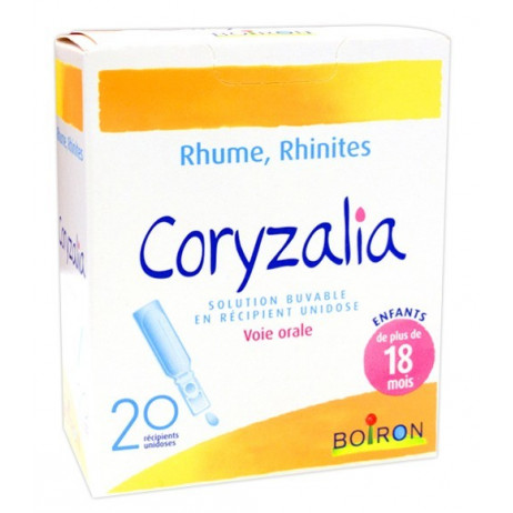 CORYZALIA rhume, rhinites solution buvable en récipient unidose 20 unidoses