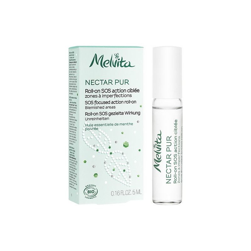 MELVITA Nectar pur roll-on action ciblée zones à imperfections 5ml