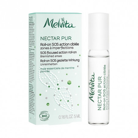 MELVITA Nectar pur roll-on action ciblée zones à imperfections 5ml