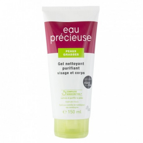 EAU PRECIEUSE peaux grasses gel nettoyant purifiant visage et corps 150ml