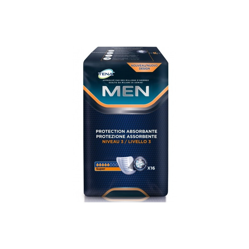 TENA MEN protections absorbantes niveau 3 x16 TENA MEN protections absorbantes niveau 3 x16