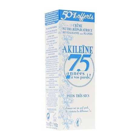 AKILEINE Pieds très secs crème nutri réparatrice 75ml