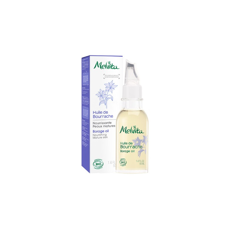 MELVITA Huile de bourache peaux matures flacon pompe 50ml
