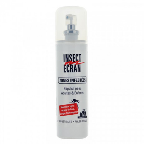 INSECT ECRAN Zones infestées répulsif peau adultes et enfants 50ml