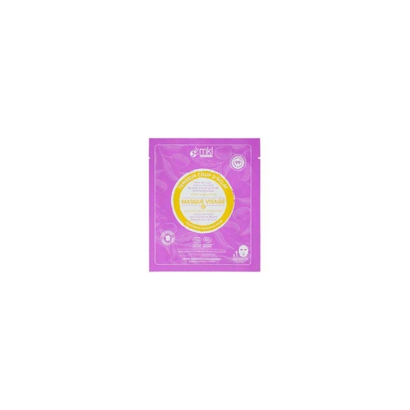 MKL Masque tissu visage tenseur coup d'éclat