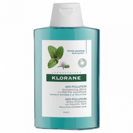 KLORANE Anti-pollution shampooing à la menthe aquatique 200ml