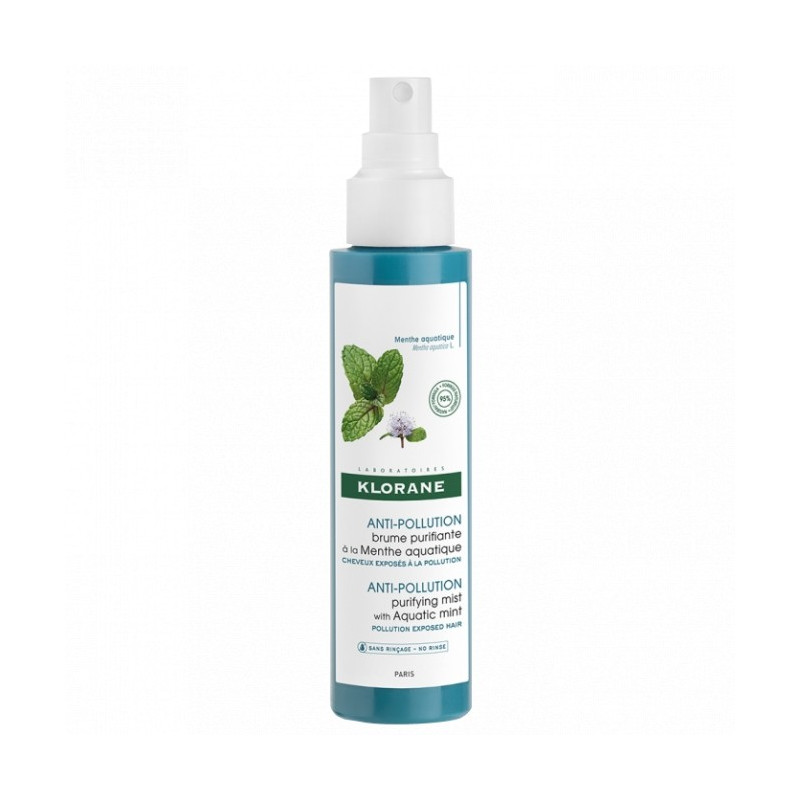 KLORANE Anti-pollution brume purifiante à la menthe aquatique 100ml