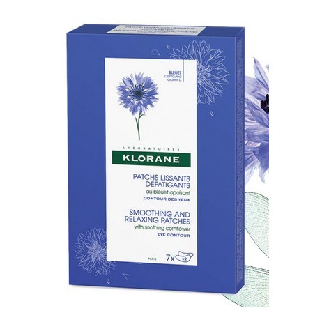KLORANE Bleuet patchs lissants défatiguants 7 x 2 patchs