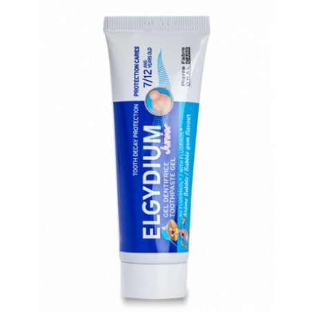 ELGYDIUM Gel dentifrice Junior 7/12 ans arôme menthe douce 50ml