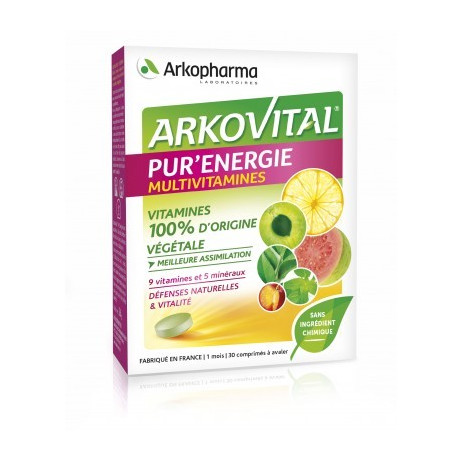 ARKOPHARMA Arkovital Pur'énergie multivitamines x30 comprimés