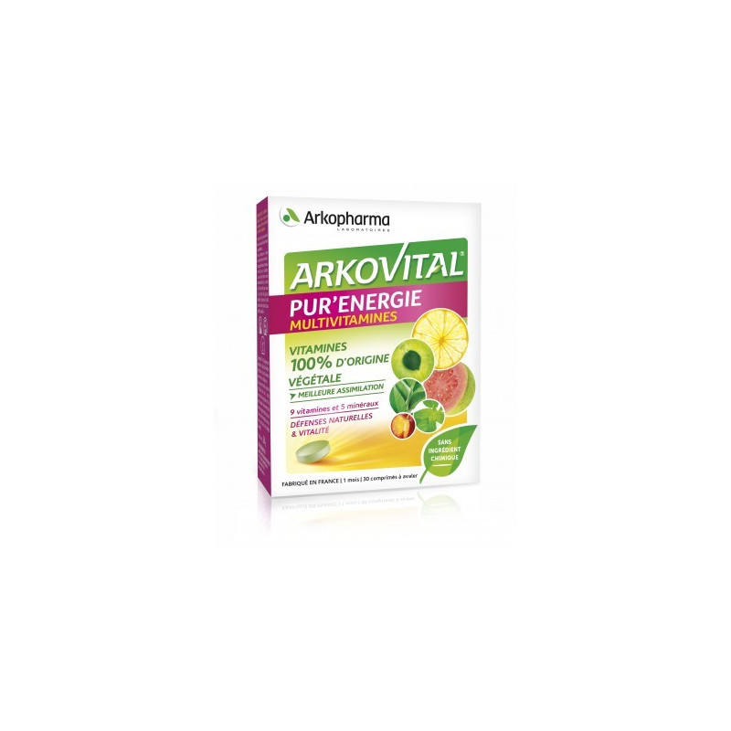 ARKOPHARMA Arkovital Pur'énergie multivitamines x30 comprimés