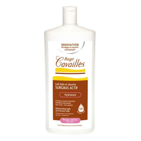 ROGE CAVAILLES Lait bain et douche surgras actif hydratant 750ml