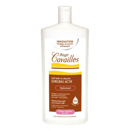 ROGE CAVAILLES Lait bain et douche surgras actif hydratant 750ml