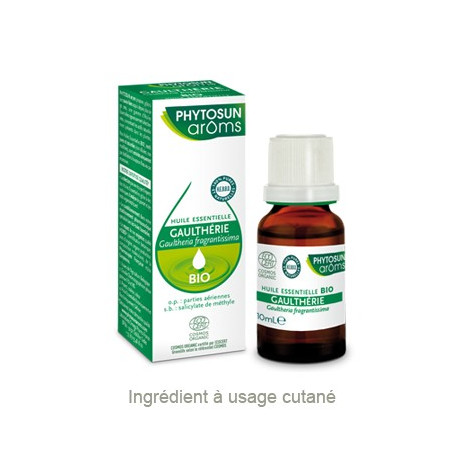 PHYTOSUN AROMS BIO Gaulthérie huile essentielle 10ml