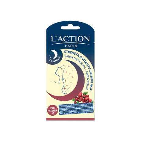 L'ACTION Masque cheveux nuit - Force et vitalité 20ml