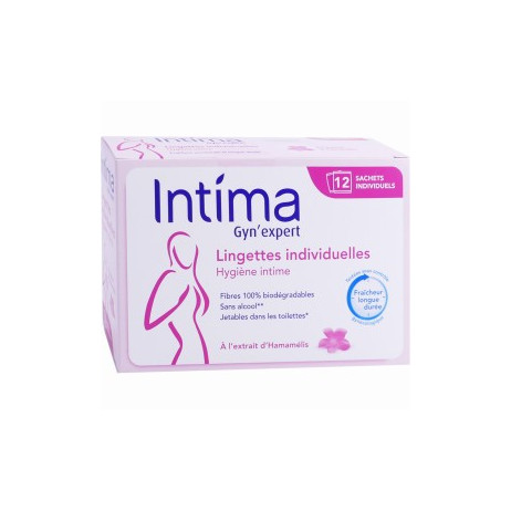 INTIMA Gyn'expert lingettes individuelles x12 sachets
