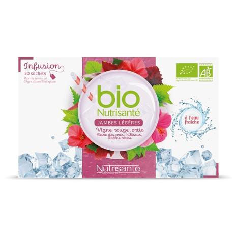 NUTRISANTE Infusion BIO à l'eau fraîche x20 sachets