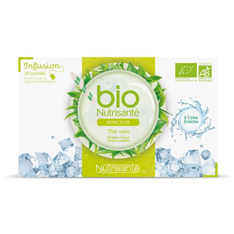 NUTRISANTE Infusion BIO à l'eau fraîche x20 sachets