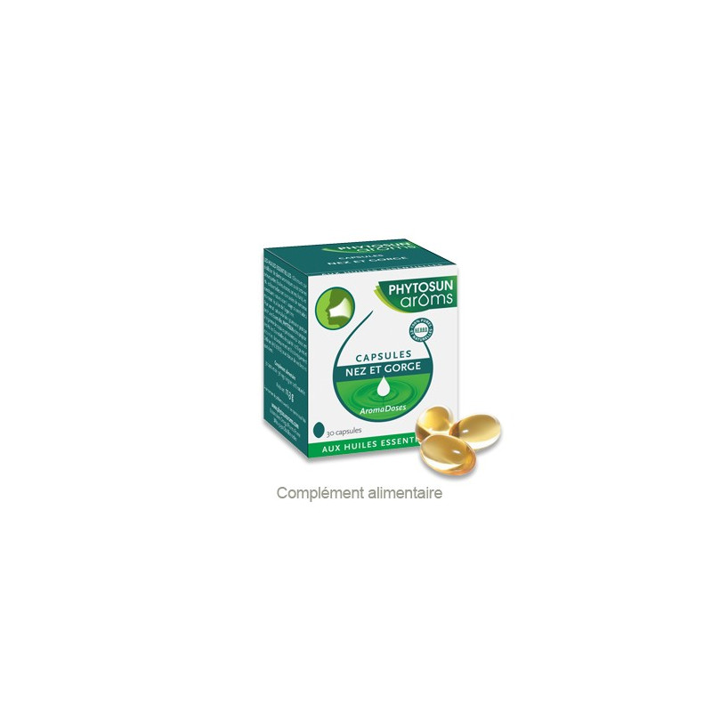 PHYTOSUN AROMS Capsules nez et gorge x30 PHYTOSUN AROMS Capsules nez et gorge x30