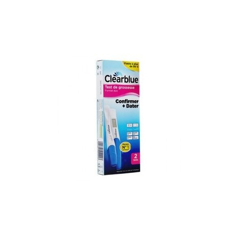 CLEARBLUE Confirmer + Dater test de grossesse format duo