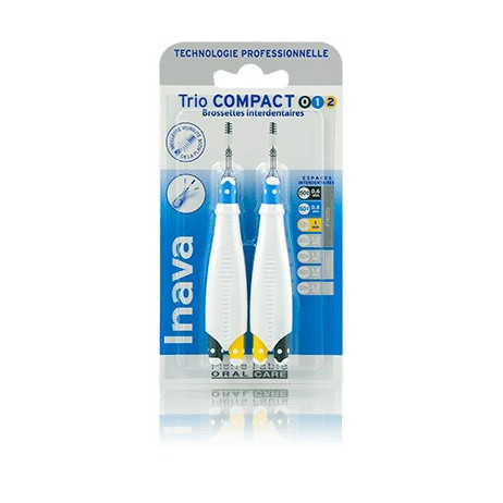 INAVA Trio Compact 0 1 2 brossettes interdentaires x2
