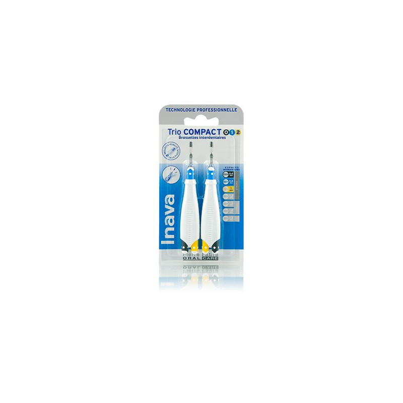 INAVA Trio Compact 0 1 2 brossettes interdentaires x2
