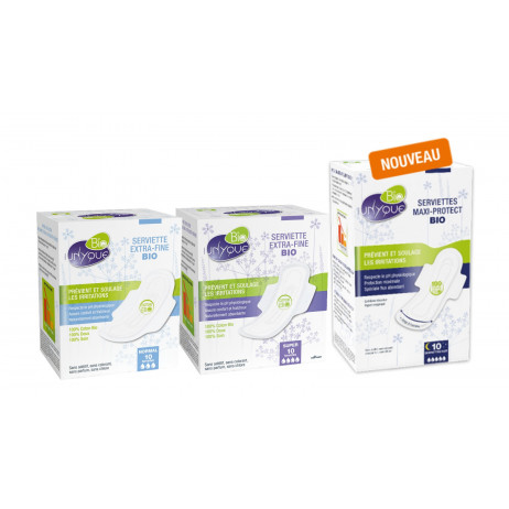UNYQUE BIO serviette extra-fine x10