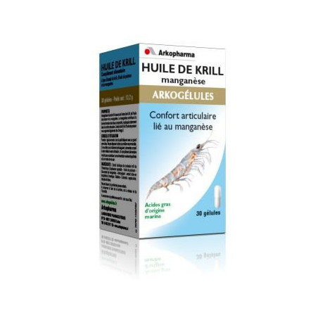 ARKOPHARMA Huile de krill manganèse 30 gélules