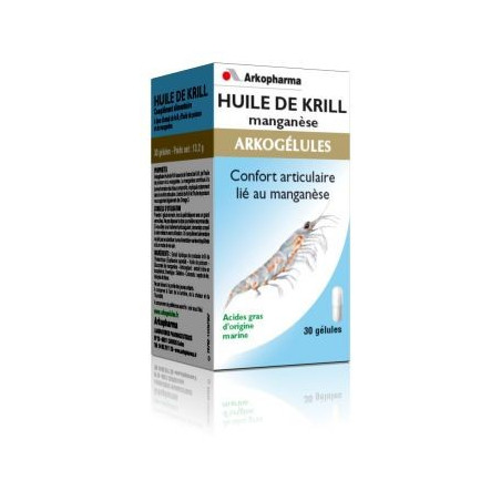 ARKOPHARMA Huile de krill manganèse 30 gélules