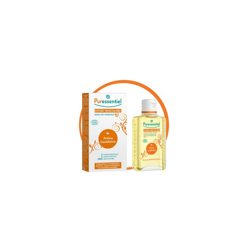 PURESSENTIEL Huile de massage bio effort musculaire 100ml PURESSENTIEL Huile de massage bio effort musculaire 100ml