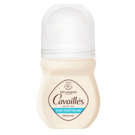 CAVAILLES Déodorant Absorb+ Sans Parfum Roll-on 50ml