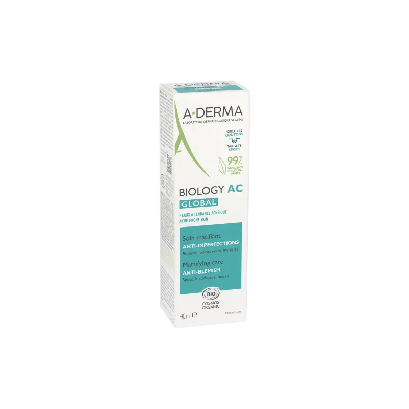A-DERMA Biology-AC Global Soin Matifiant Anti-Imperfections 40ml A-DERMA Biology-AC Global Soin Matifiant Anti-Imperfections 40ml