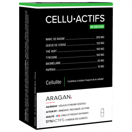 ARAGAN Cellu Actifs Cellulite 60 Gélules