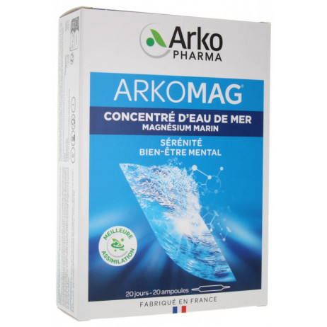 ARKOPHARMA Arkomag Magnésium Marin 20 Ampoules