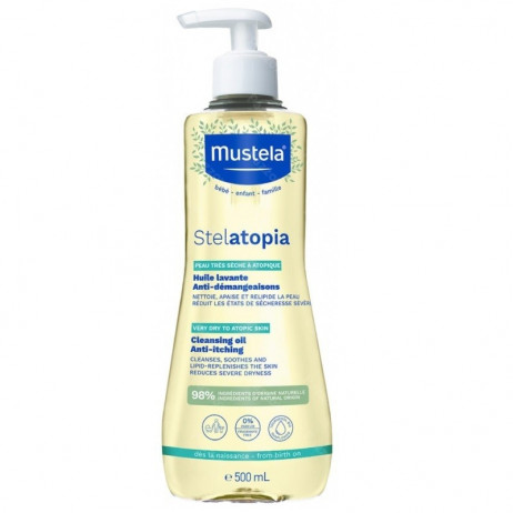 Mustela Stelatopia Huile Lavante Anti-Démangeaisons 500ml