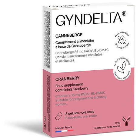 GYNDELTA Canneberge 15 gélules